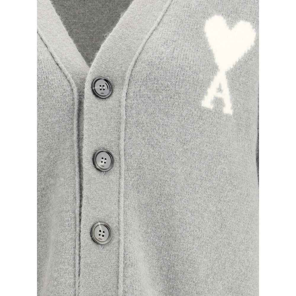Ami Paris Alpaca Ami de Coeur Cardigan