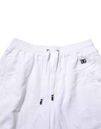 Dolce & Gabbana White Distressed Cotton Men Bermuda Shorts