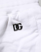 Dolce & Gabbana White Distressed Cotton Men Bermuda Shorts