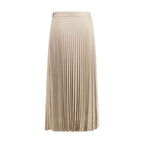 True Royal Pleated Wool Skirt