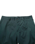 Dolce & Gabbana Green Cotton Formal Dress Men Trouser Pants