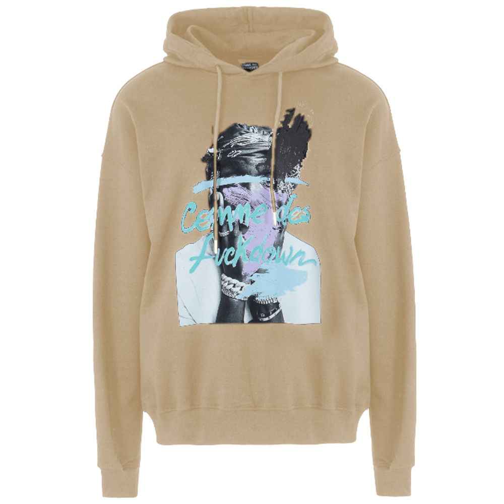 Comme Des Fuckdown Beige Cotton Sweatshirt