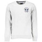 La Martina White Cotton Sweatshirt