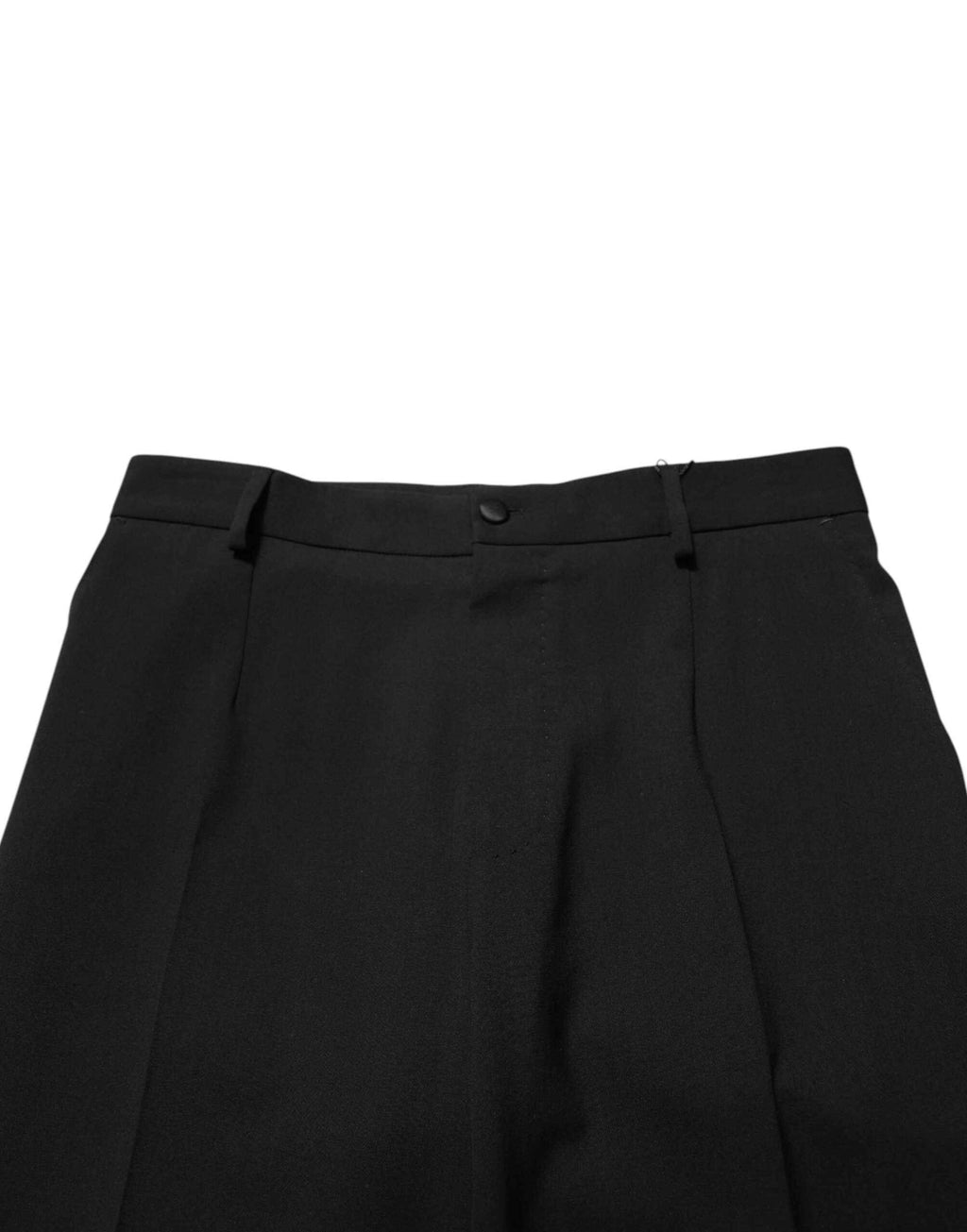 Dolce & Gabbana Black Wool Formal Dress Men Trouser Pants