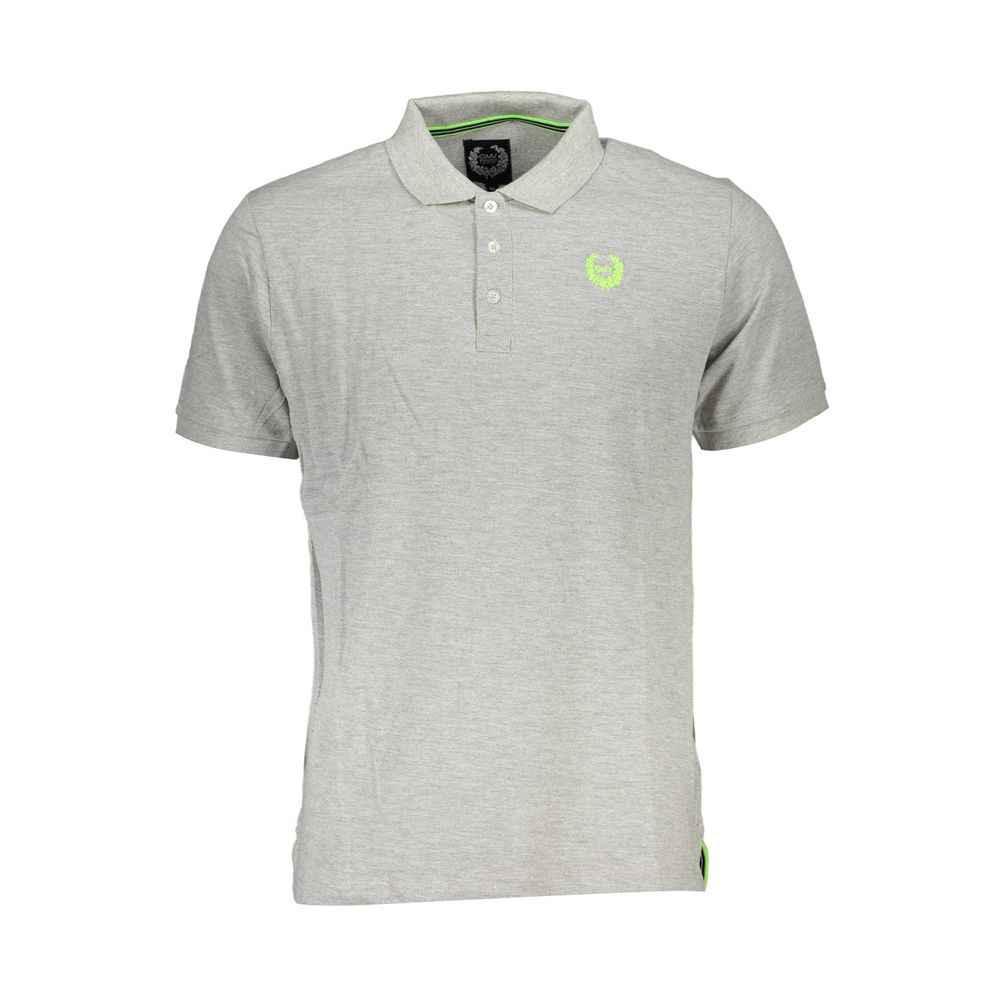 Gianmarco Venturi Gray Cotton Polo Shirt