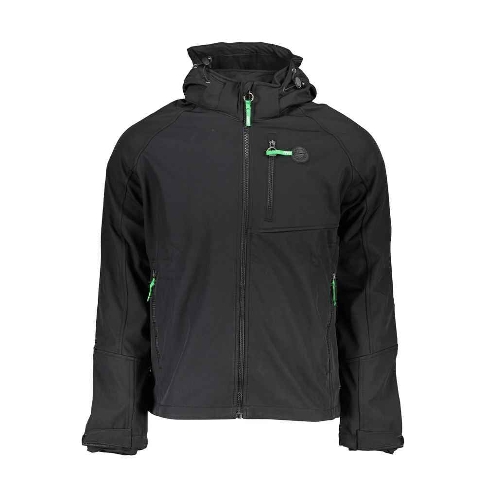 Gianmarco Venturi Black Polyester Jackets & Coat