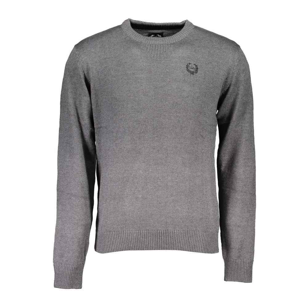 Gianmarco Venturi Gray Cotton Sweater