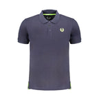 Gianmarco Venturi Blue Cotton Polo Shirt