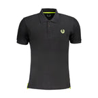 Gianmarco Venturi Black Cotton Polo Shirt