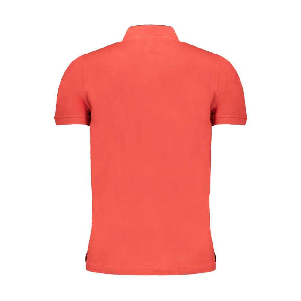 Gianmarco Venturi Red Cotton Polo Shirt