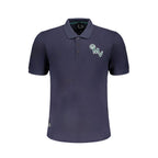 Gianmarco Venturi Blue Cotton Polo Shirt