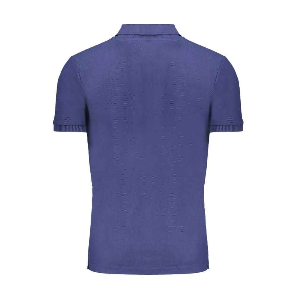 Gianmarco Venturi Blue Cotton Polo Shirt