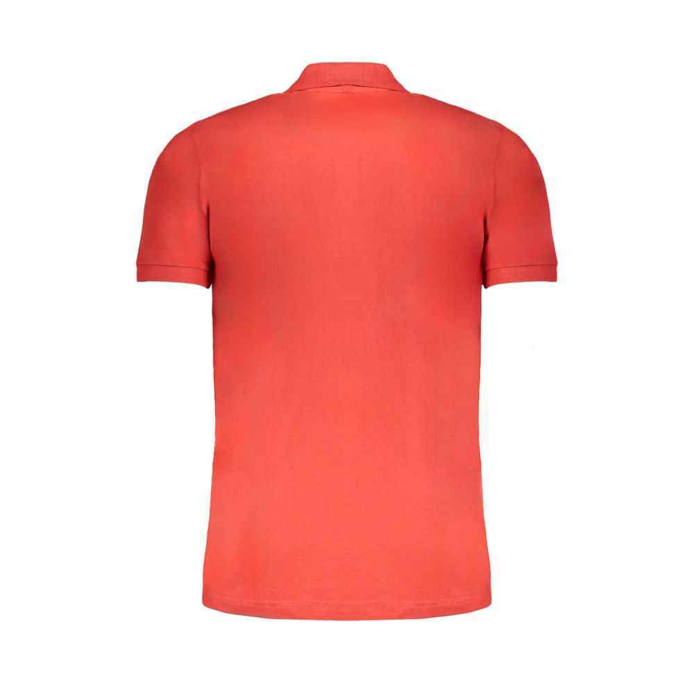 Gianmarco Venturi Red Cotton Polo Shirt
