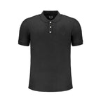 Gianmarco Venturi Black Cotton Polo Shirt