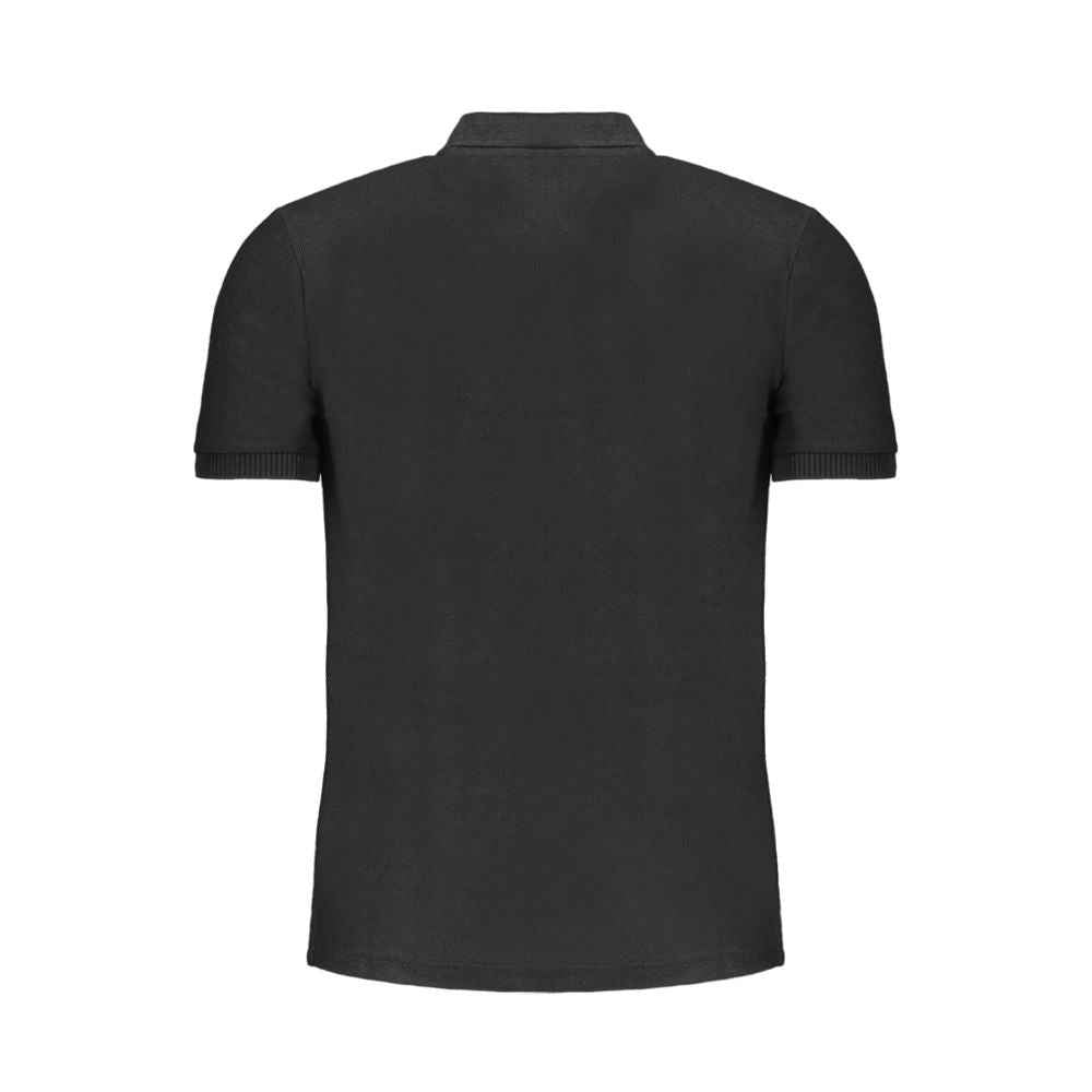 Gianmarco Venturi Black Cotton Polo Shirt