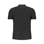 Gianmarco Venturi Black Cotton Polo Shirt