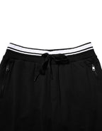 Dolce & Gabbana Black Cotton Sacred-Heart Men Jogger Pants