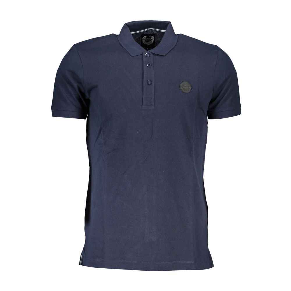 Gianmarco Venturi Blue Cotton Polo Shirt