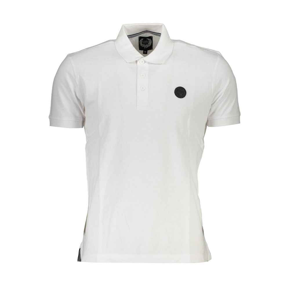 Gianmarco Venturi White Cotton Polo Shirt