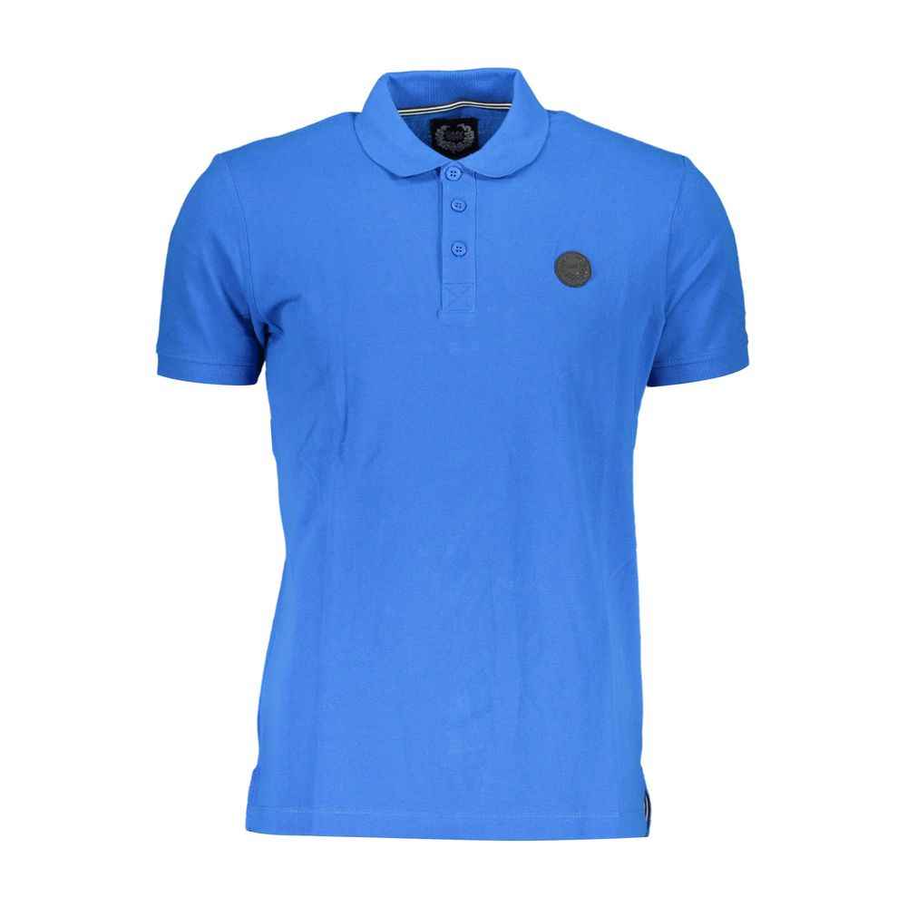Gianmarco Venturi Blue Cotton Polo Shirt