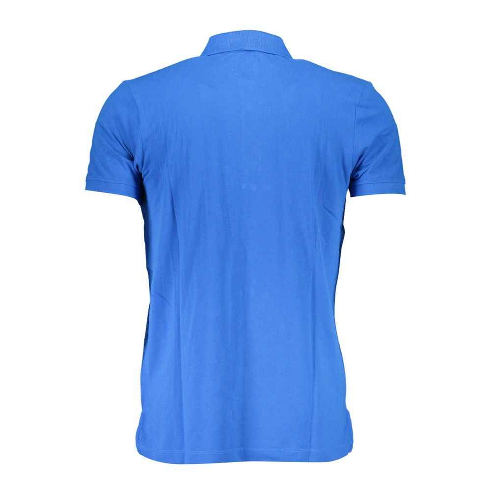 Gianmarco Venturi Blue Cotton Polo Shirt