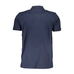 Gianmarco Venturi Blue Cotton Polo Shirt