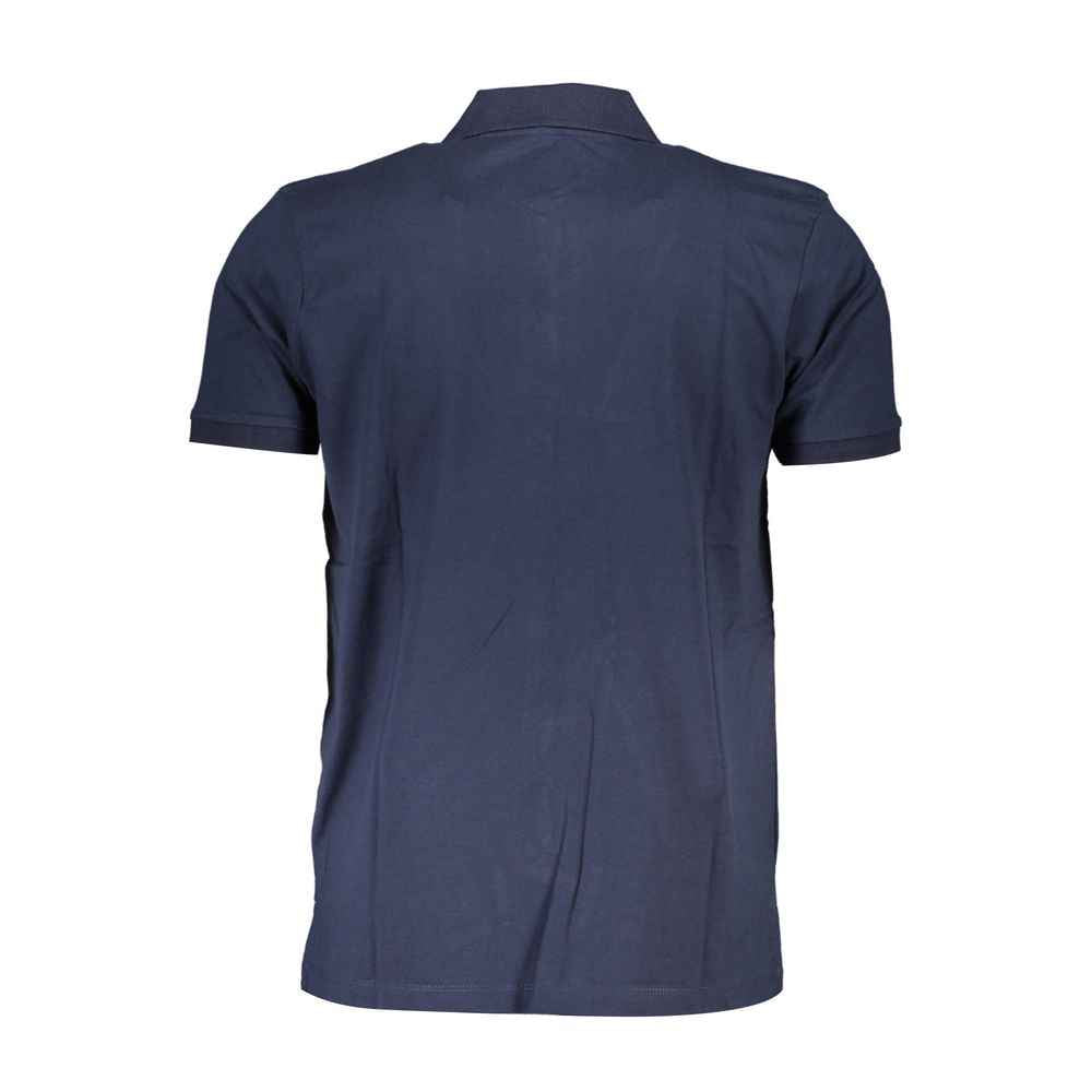 Gianmarco Venturi Blue Cotton Polo Shirt