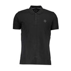 Gianmarco Venturi Black Cotton Polo Shirt