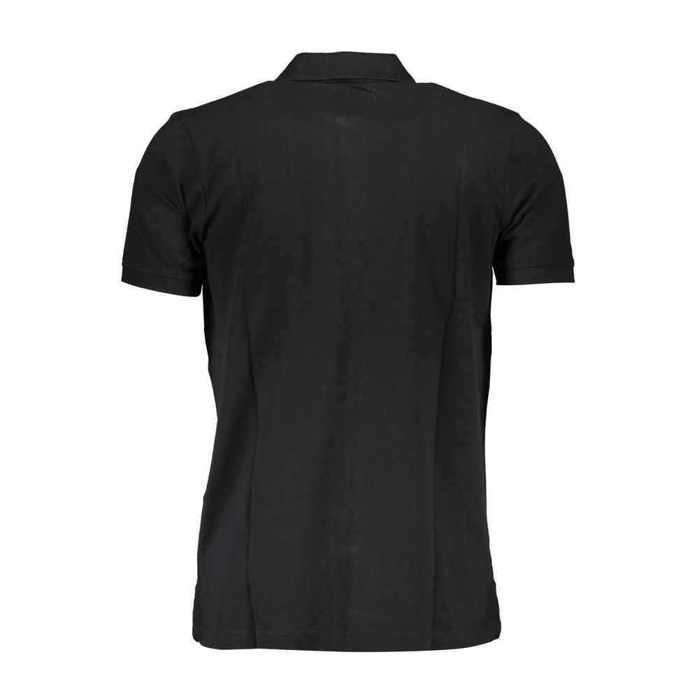 Gianmarco Venturi Black Cotton Polo Shirt