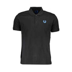 Gianmarco Venturi Black Cotton Polo Shirt