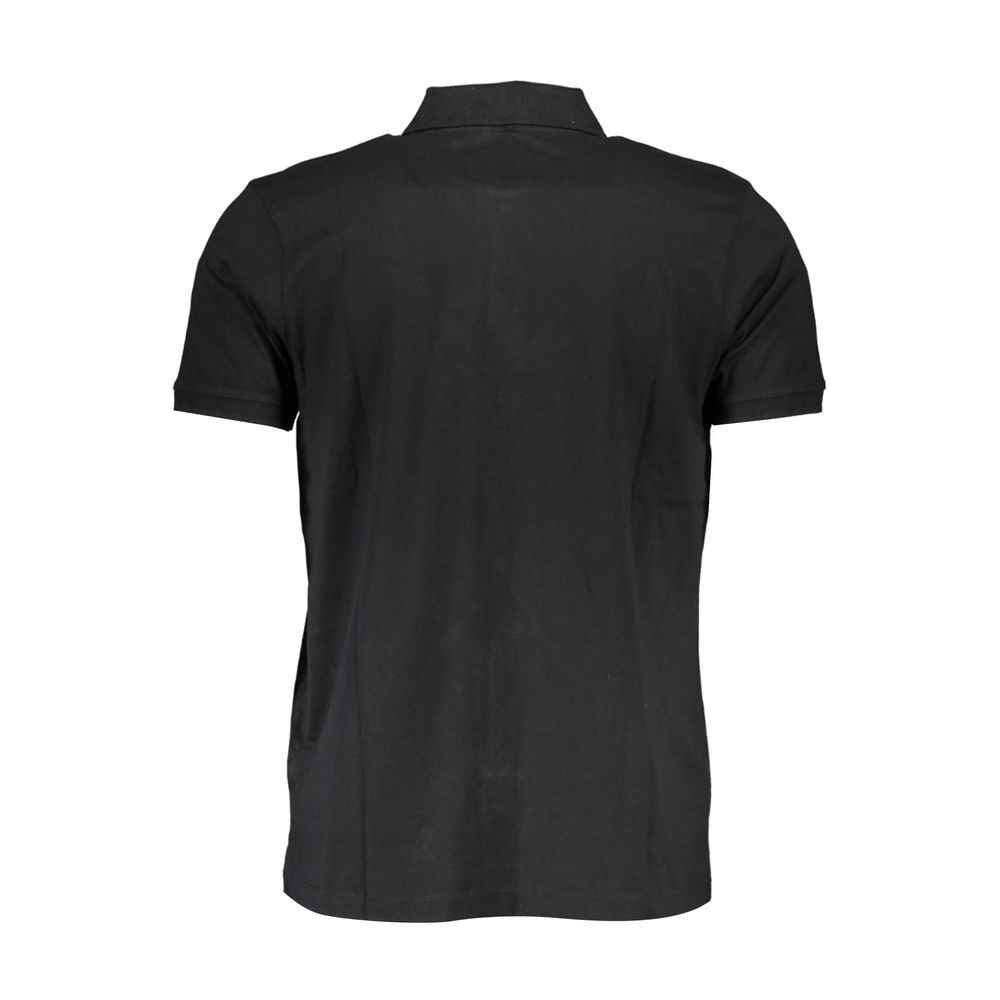 Gianmarco Venturi Black Cotton Polo Shirt