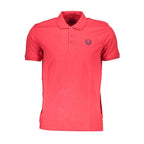 Gianmarco Venturi Red Cotton Polo Shirt