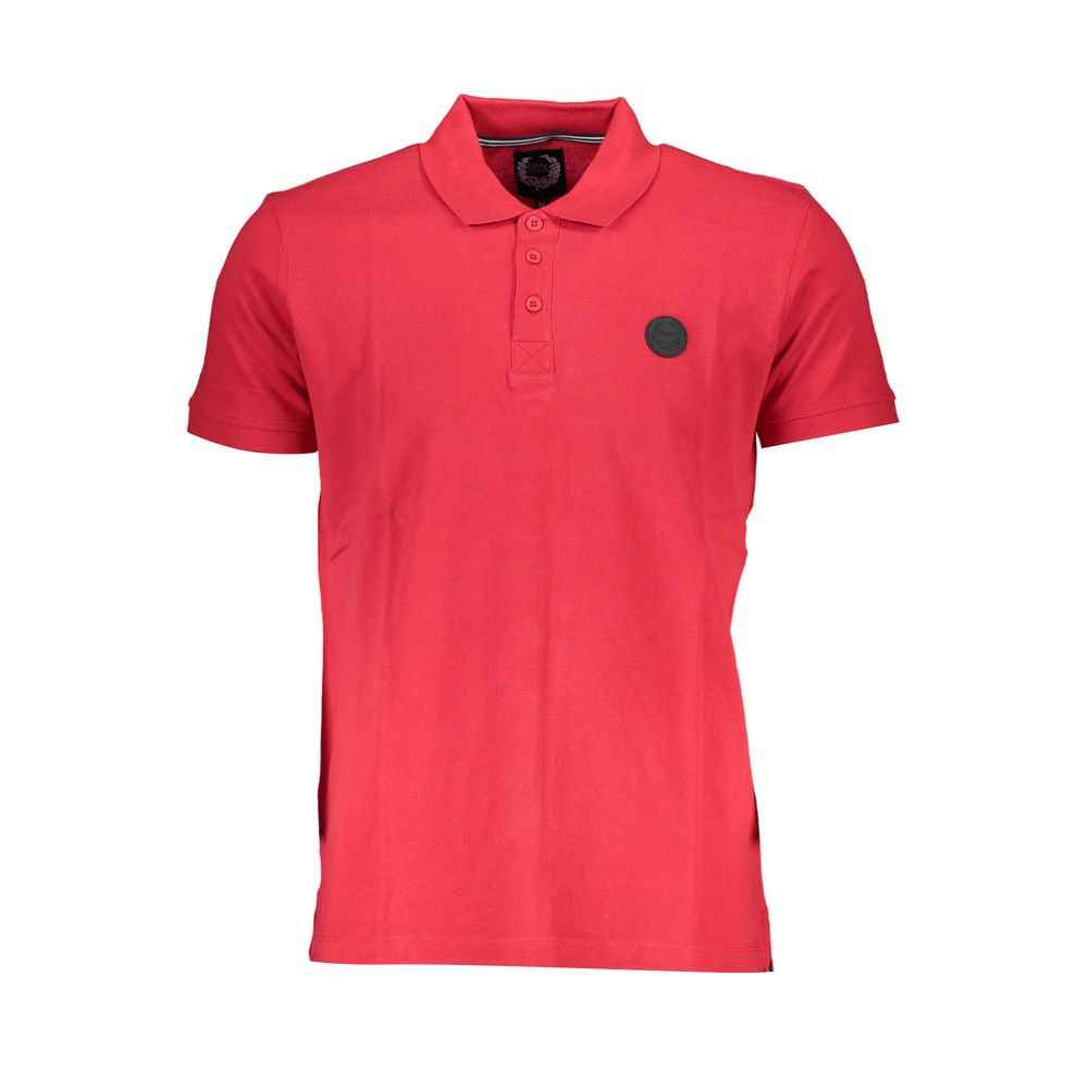 Gianmarco Venturi Red Cotton Polo Shirt
