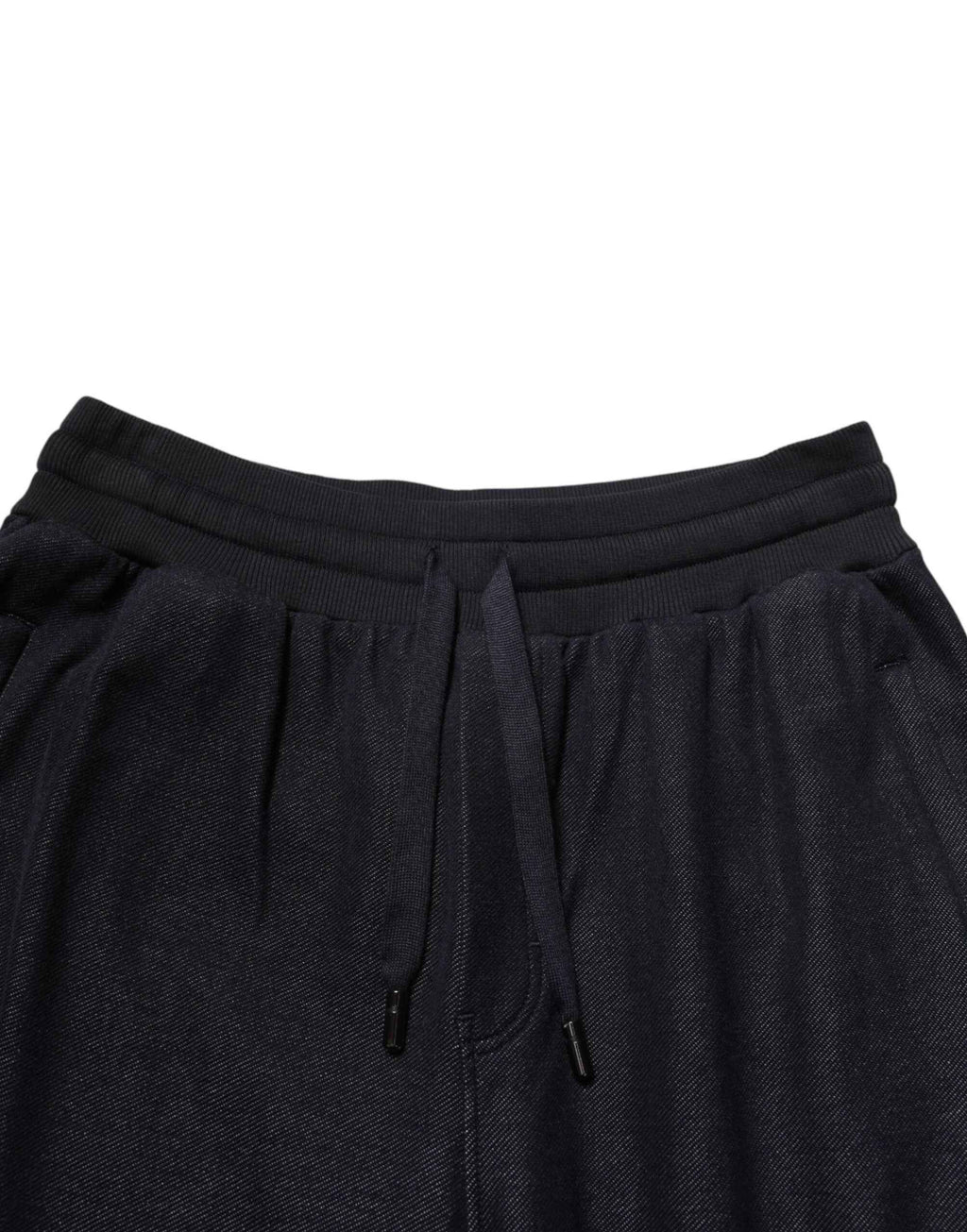 Dolce & Gabbana Black Cotton Blend Drawstring Jogger Jogger Pants