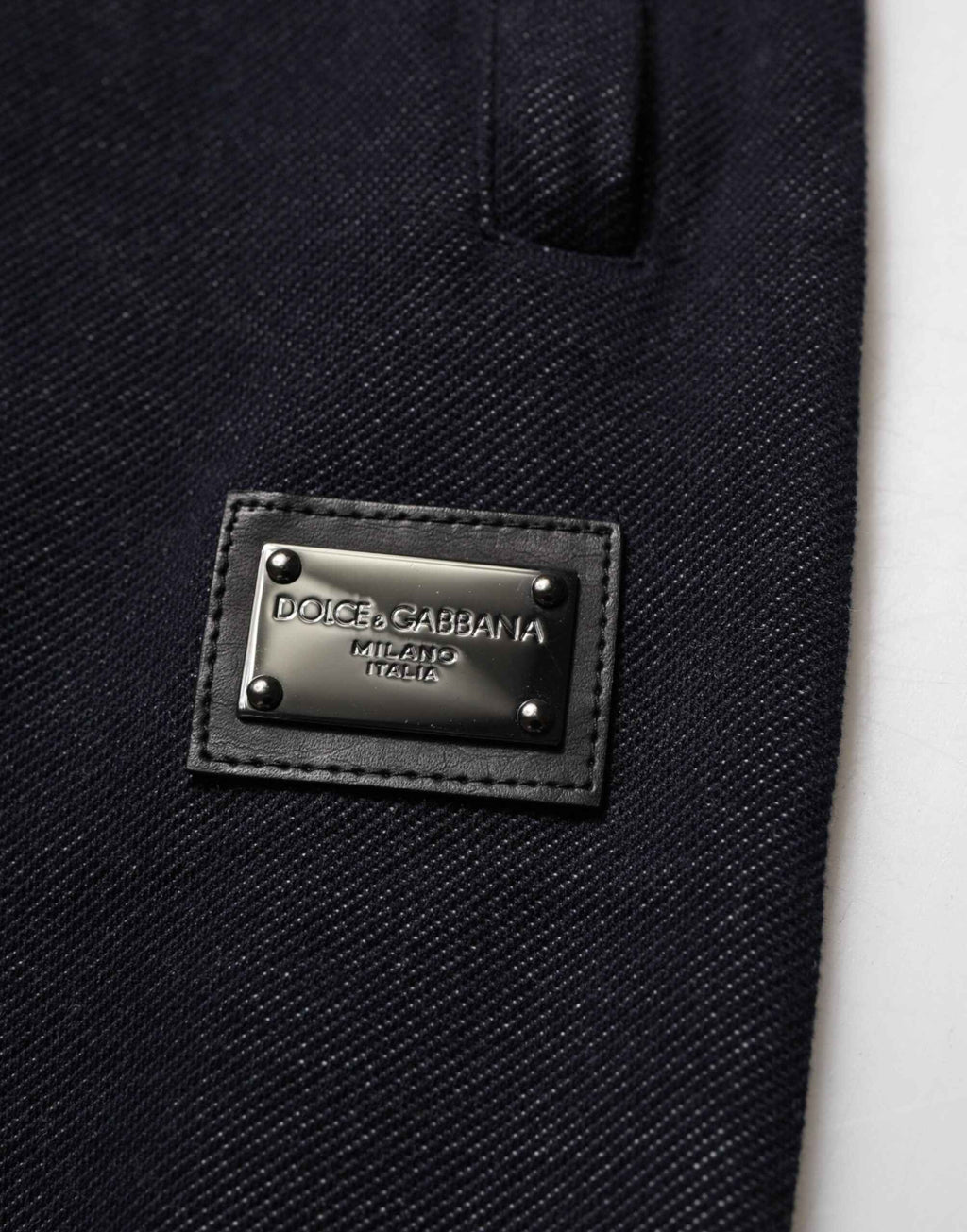 Dolce & Gabbana Black Cotton Blend Drawstring Jogger Jogger Pants