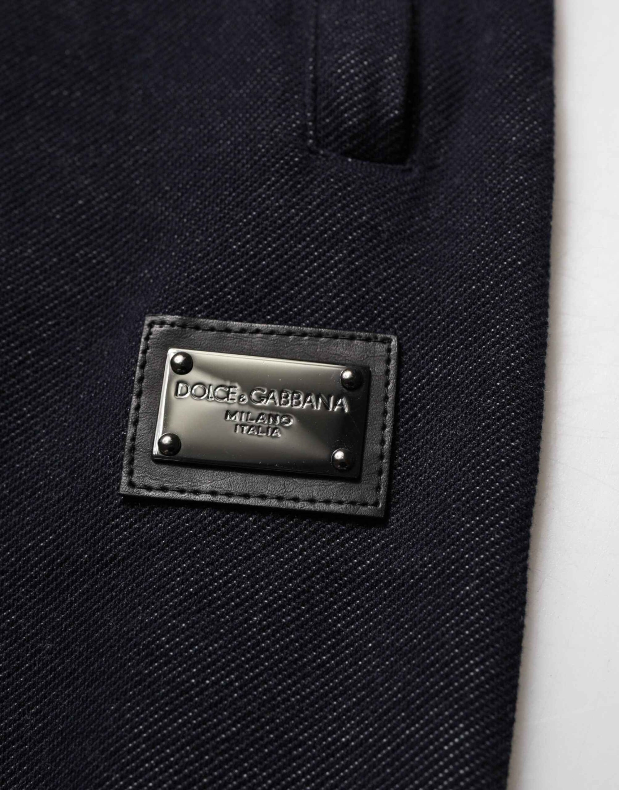 Dolce & Gabbana Black Cotton Blend Drawstring Jogger Jogger Pants