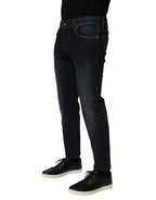 Dolce & Gabbana Dark Blue Cotton Skinny Men Denim Jeans