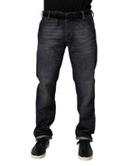 Brian Dales Dark Blue Washed Skinny Men Denim Trouser Jeans