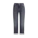 7FOR Relaxed Skinny Slim Illusion Jeans