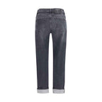 7FOR Relaxed Skinny Slim Illusion Jeans