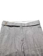 Briglia 1949 Gray Mid Waist Dress Formal Skinny Men Pants