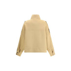 PINKO Double Wool-blend fabric Caban with high collar