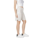 Vila Clothes Beige Viscose Short