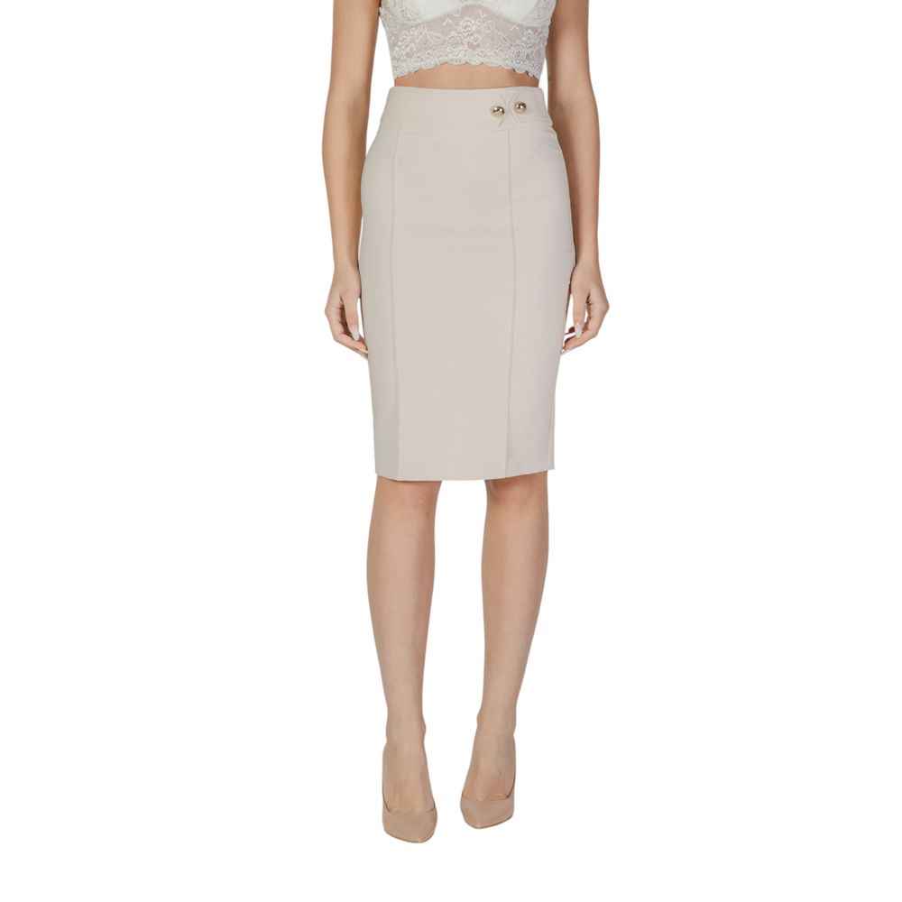 Rinascimento Beige Polyester Skirt
