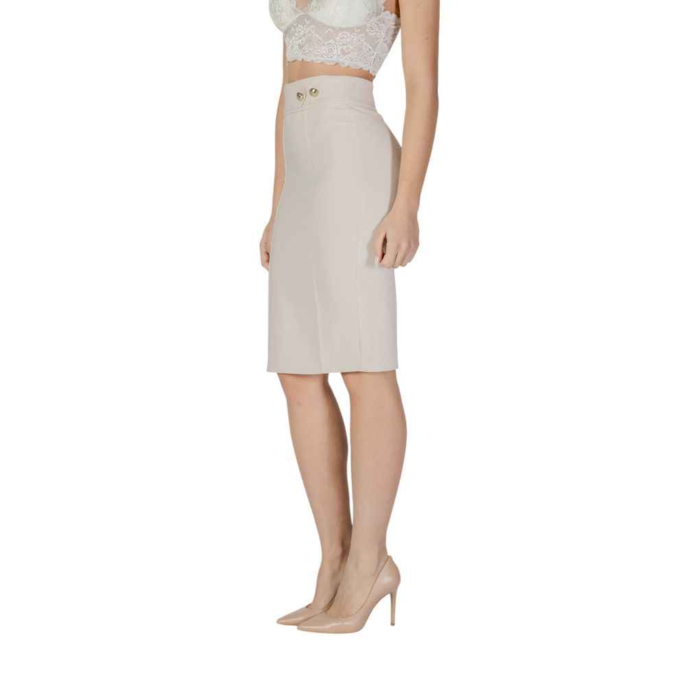 Rinascimento Beige Polyester Skirt