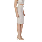 Rinascimento Beige Polyester Skirt