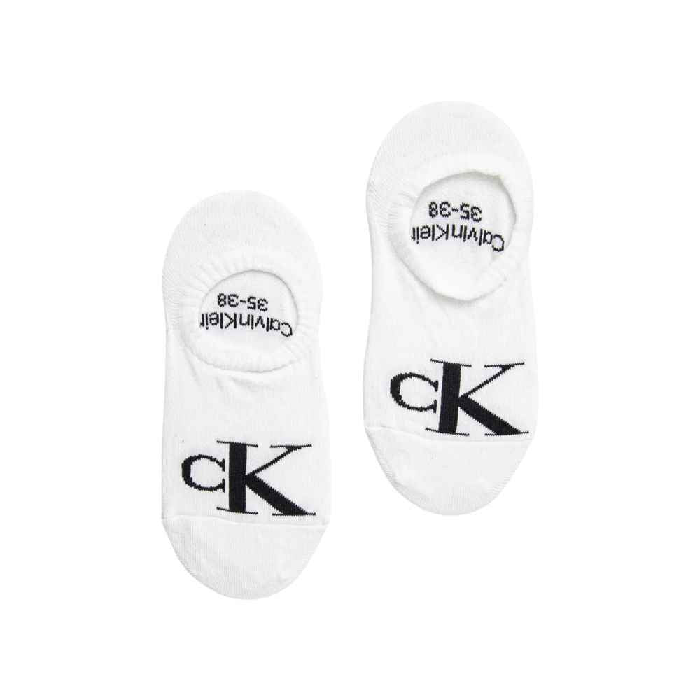 Calvin Klein Jeans White Cotton Sock