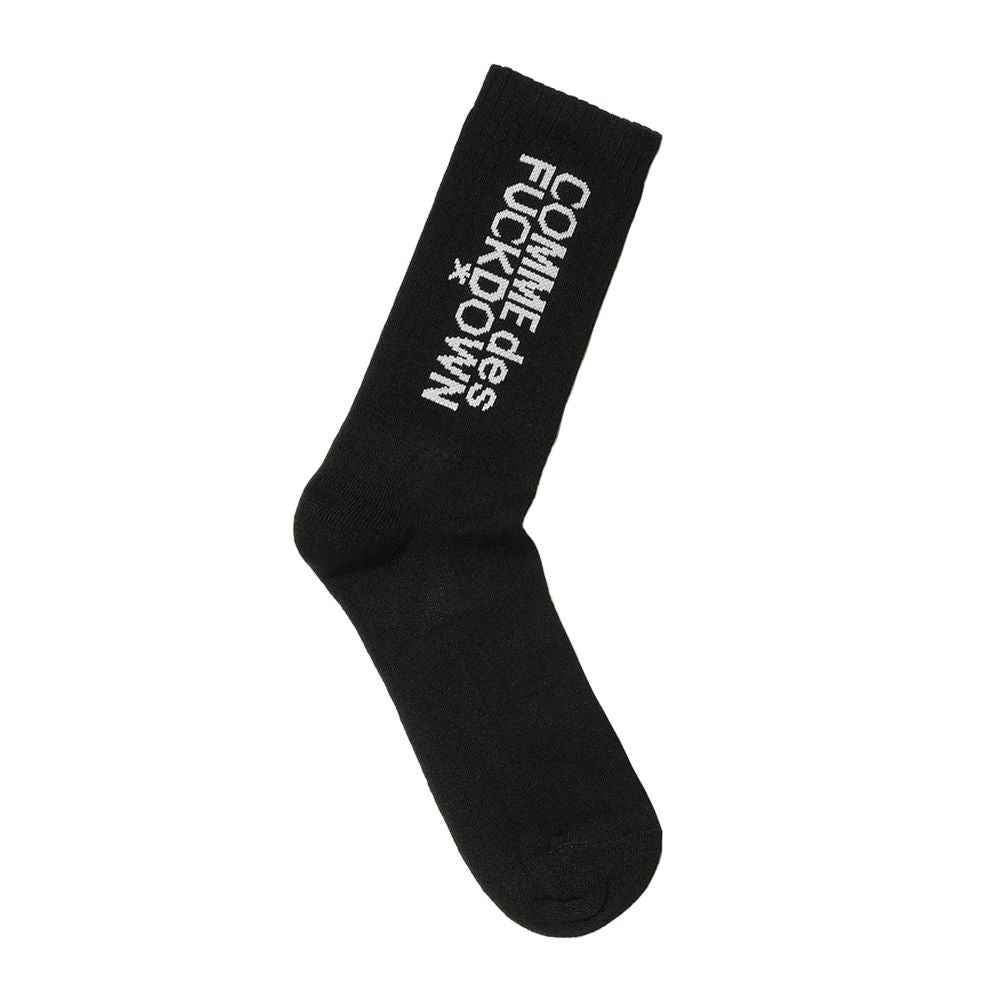 Comme Des Fuckdown Black Cotton Sock
