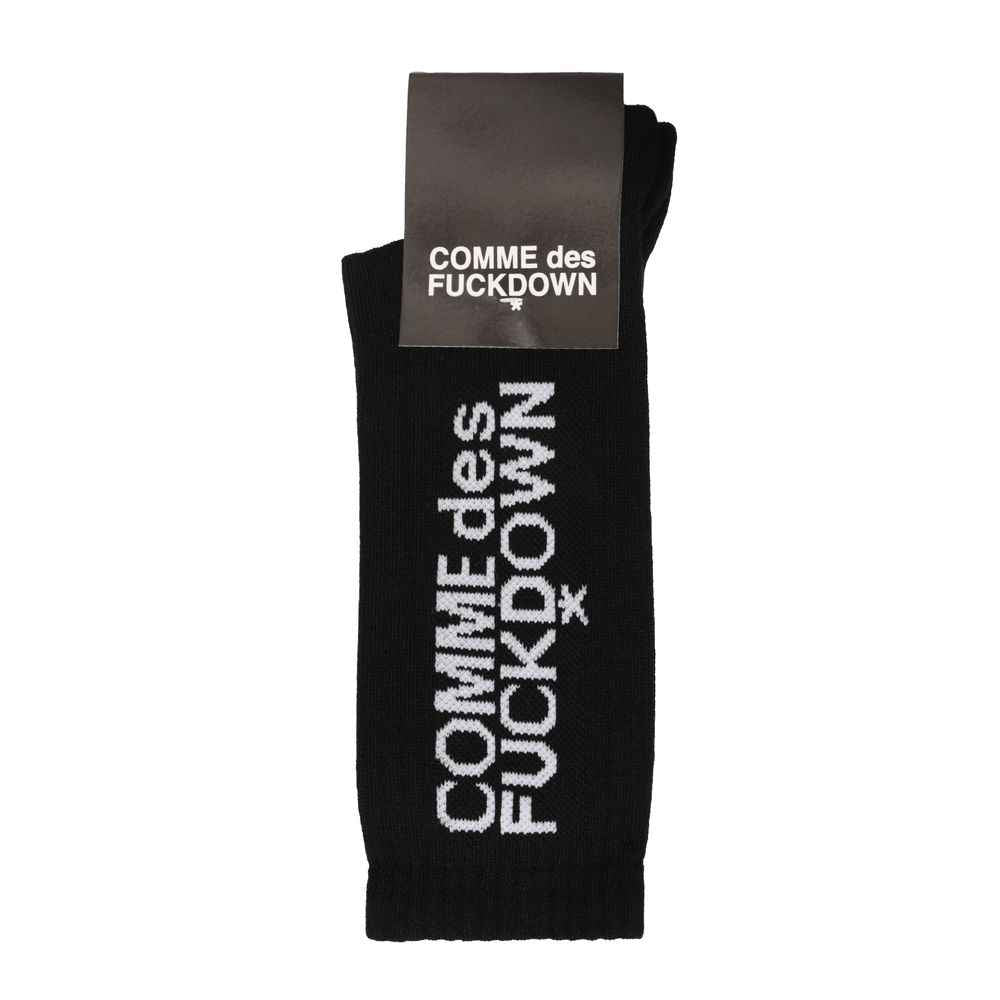 Comme Des Fuckdown Black Cotton Sock