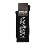 Comme Des Fuckdown Black Cotton Sock